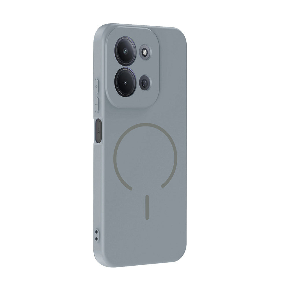 Xiaomi Redmi 15C Kılıf M-safe Şarj Özellikli Zore Meta Kapak Kahverengi