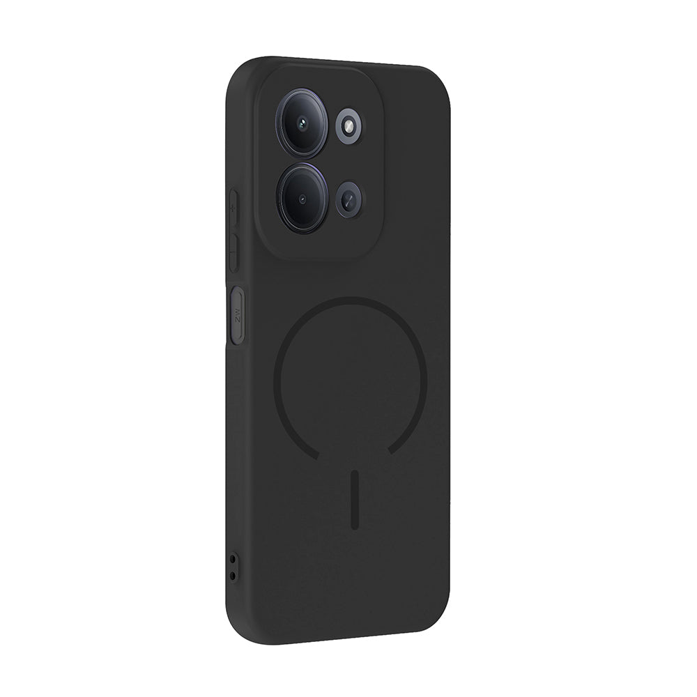 Xiaomi Redmi 15C Kılıf M-safe Şarj Özellikli Zore Meta Kapak Titanyum-Gri
