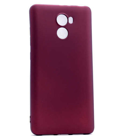 Xiaomi Redmi 4 Kılıf Zore Premier Silikon Kapak Mürdüm