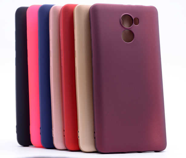 Xiaomi Redmi 4 Kılıf Zore Premier Silikon Kapak Gold