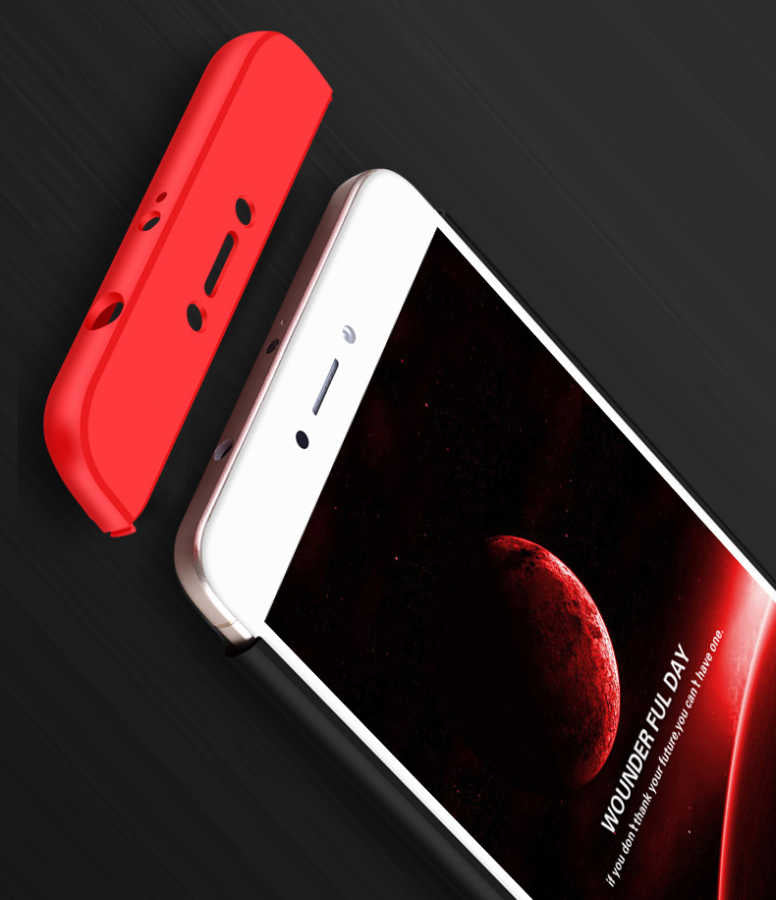 Xiaomi Redmi 4x Kılıf Zore Ays Kapak Kırmızı