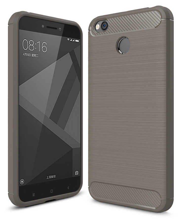 Xiaomi Redmi 4x Kılıf Zore Room Silikon Kapak Gri