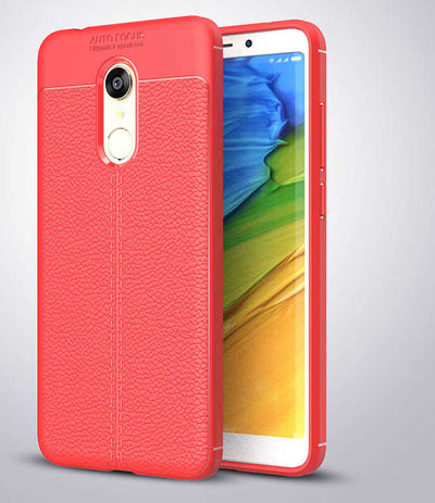 Xiaomi Redmi 5 Kılıf Zore Niss Silikon Kapak Kırmızı