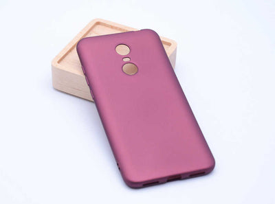 Xiaomi Redmi 5 Kılıf Zore Premier Silikon Kapak Mürdüm