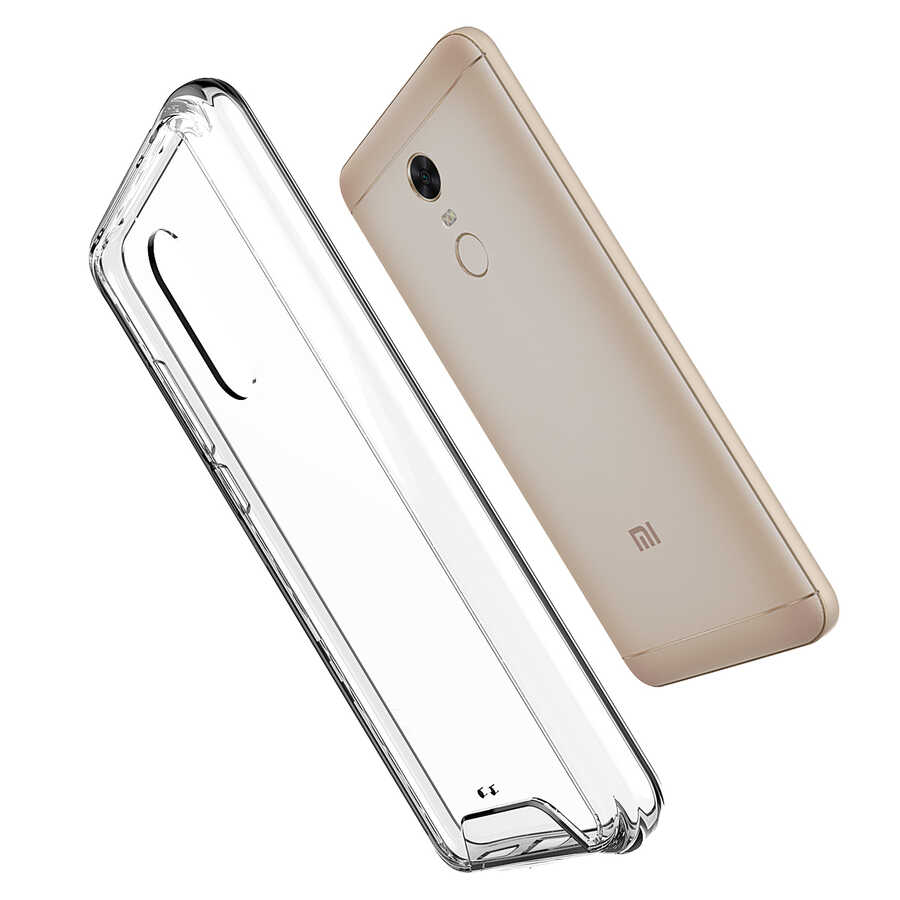 Xiaomi Redmi 5 Plus Kılıf Zore Gard Silikon Renksiz