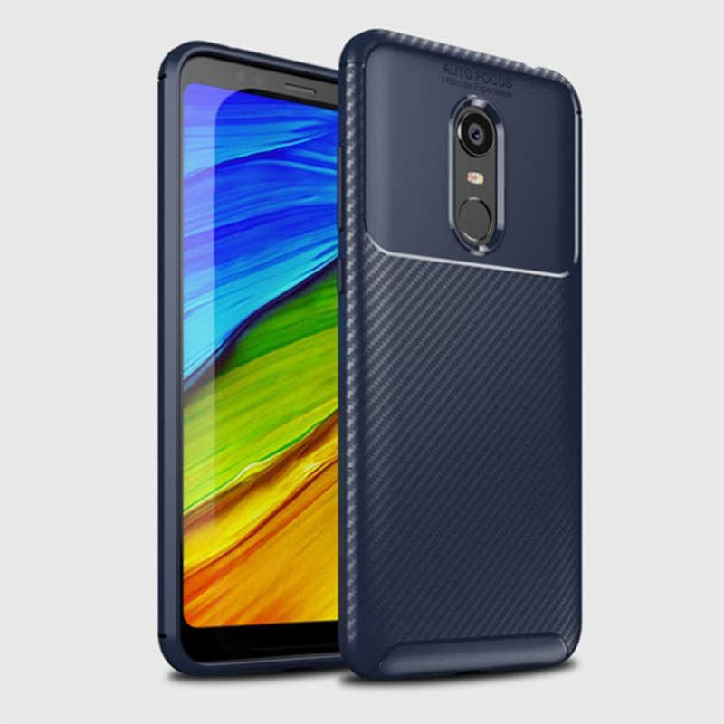 Xiaomi Redmi 5 Plus Kılıf Zore Negro Silikon Kapak Kahverengi
