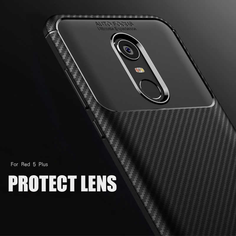 Xiaomi Redmi 5 Plus Kılıf Zore Negro Silikon Kapak Kahverengi