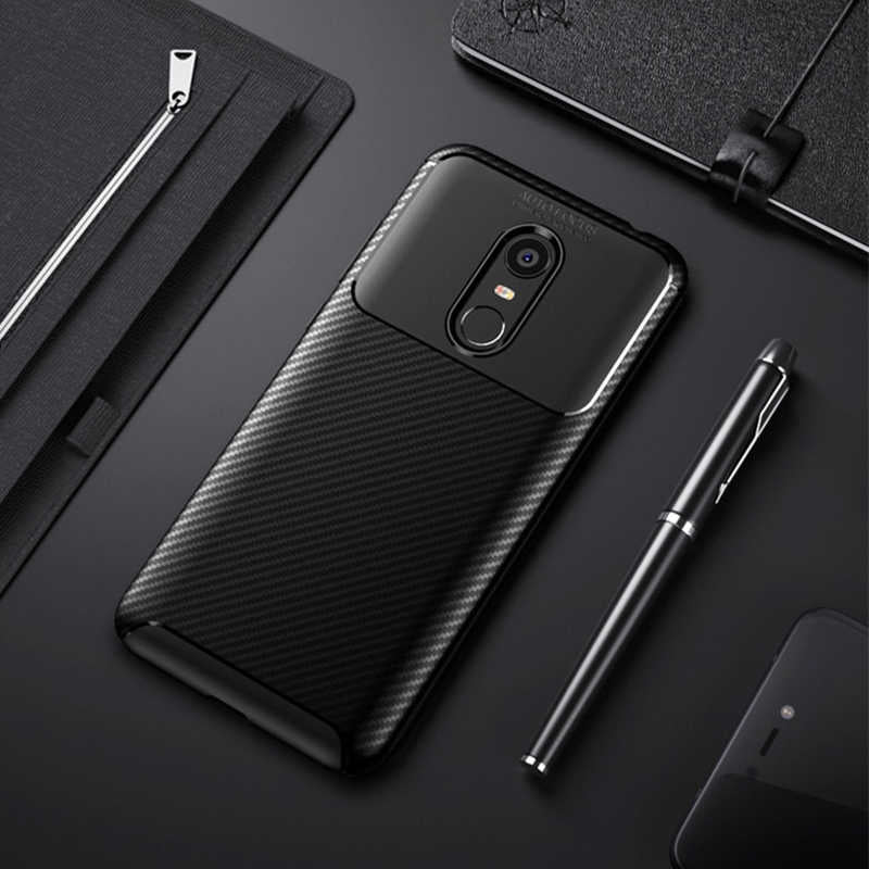 Xiaomi Redmi 5 Plus Kılıf Zore Negro Silikon Kapak Siyah
