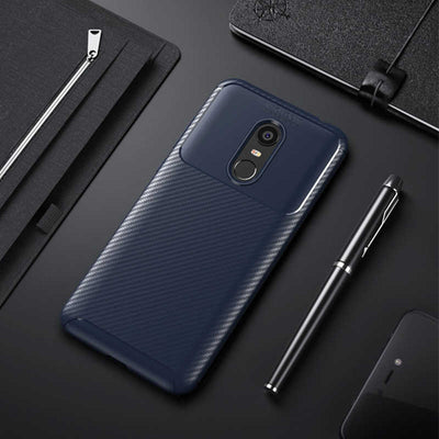 Xiaomi Redmi 5 Plus Kılıf Zore Negro Silikon Kapak Lacivert