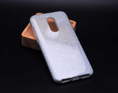 Xiaomi Redmi 5 Plus Kılıf Zore Shining Silikon Gümüş