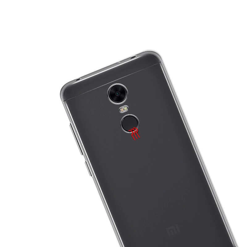 Xiaomi Redmi 5 Plus Kılıf Zore Süper Silikon Kapak Renksiz