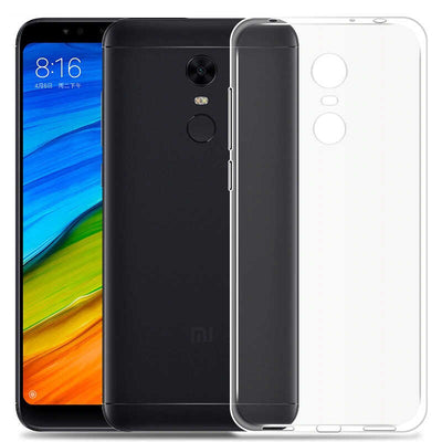 Xiaomi Redmi 5 Plus Kılıf Zore Süper Silikon Kapak Renksiz
