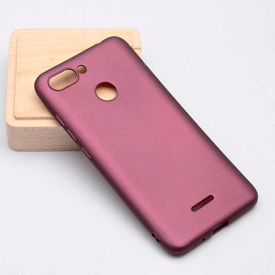 Xiaomi Redmi 6 Kılıf Zore Premier Silikon Kapak Mürdüm