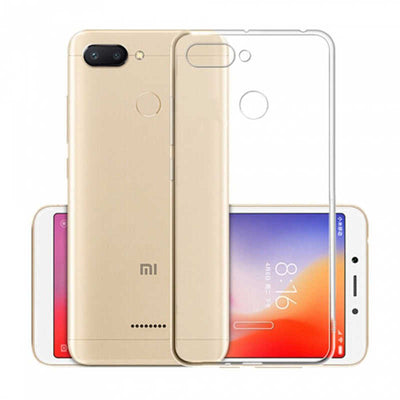 Xiaomi Redmi 6 Kılıf Zore Süper Silikon Kapak Renksiz