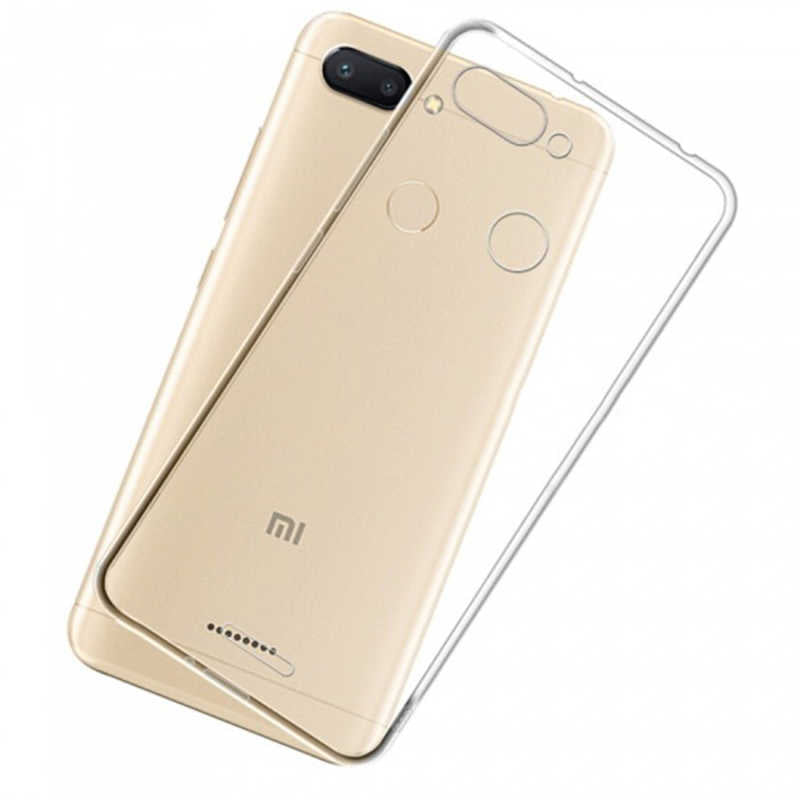 Xiaomi Redmi 6 Kılıf Zore Süper Silikon Kapak Renksiz