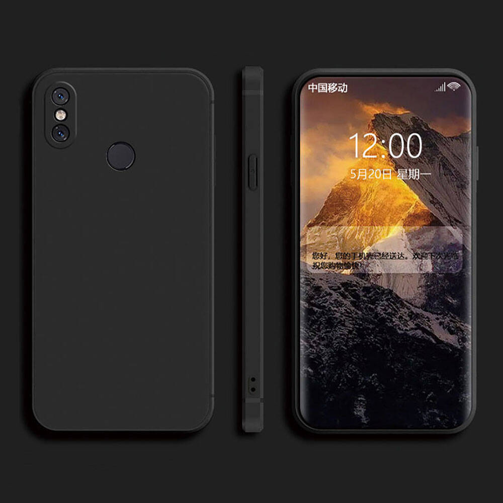 Xiaomi Redmi 6 Pro Kılıf Zore Premier Silikon Kapak Siyah