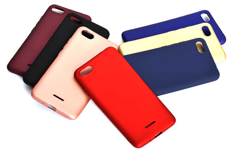 Xiaomi Redmi 6A Kılıf Zore Premier Silikon Kapak Mürdüm