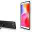 Xiaomi Redmi 6A Kılıf Zore Ravel Silikon Kapak Siyah-Kırmızı