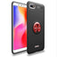 Xiaomi Redmi 6A Kılıf Zore Ravel Silikon Kapak Siyah-Kırmızı