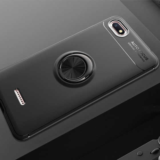 Xiaomi Redmi 6A Kılıf Zore Ravel Silikon Kapak Siyah