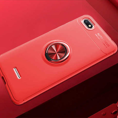Xiaomi Redmi 6A Kılıf Zore Ravel Silikon Kapak Kırmızı