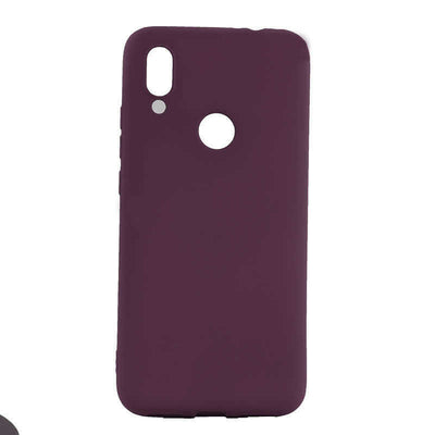 Xiaomi Redmi 7 Kılıf Zore Premier Silikon Kapak Mürdüm