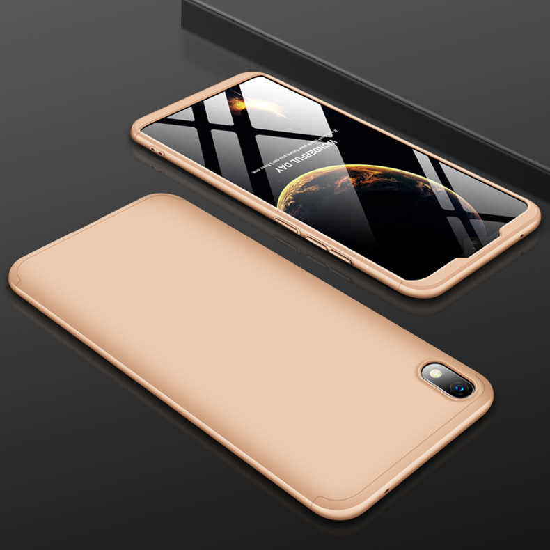 Xiaomi Redmi 7A Kılıf Zore Ays Kapak Gold