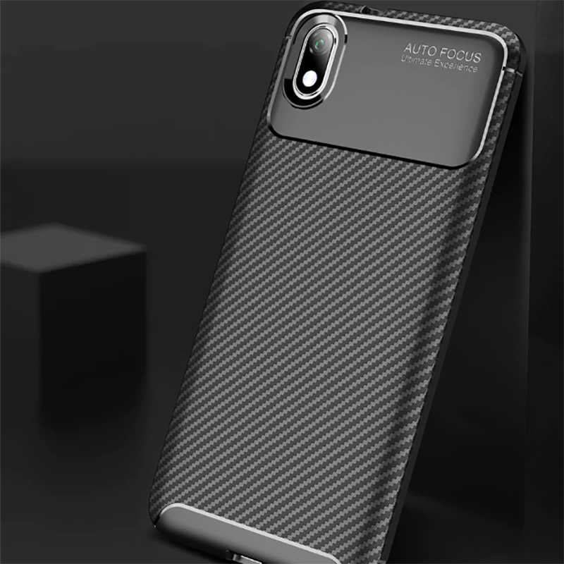 Xiaomi Redmi 7A Kılıf Zore Negro Silikon Kapak Kahverengi