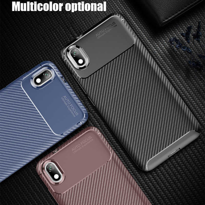 Xiaomi Redmi 7A Kılıf Zore Negro Silikon Kapak Kahverengi