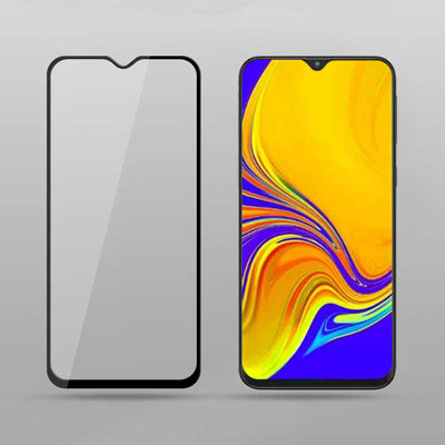Xiaomi Redmi 8 Zore Kenarları Kırılmaya Dayanıklı Cam Ekran Koruyucu Siyah