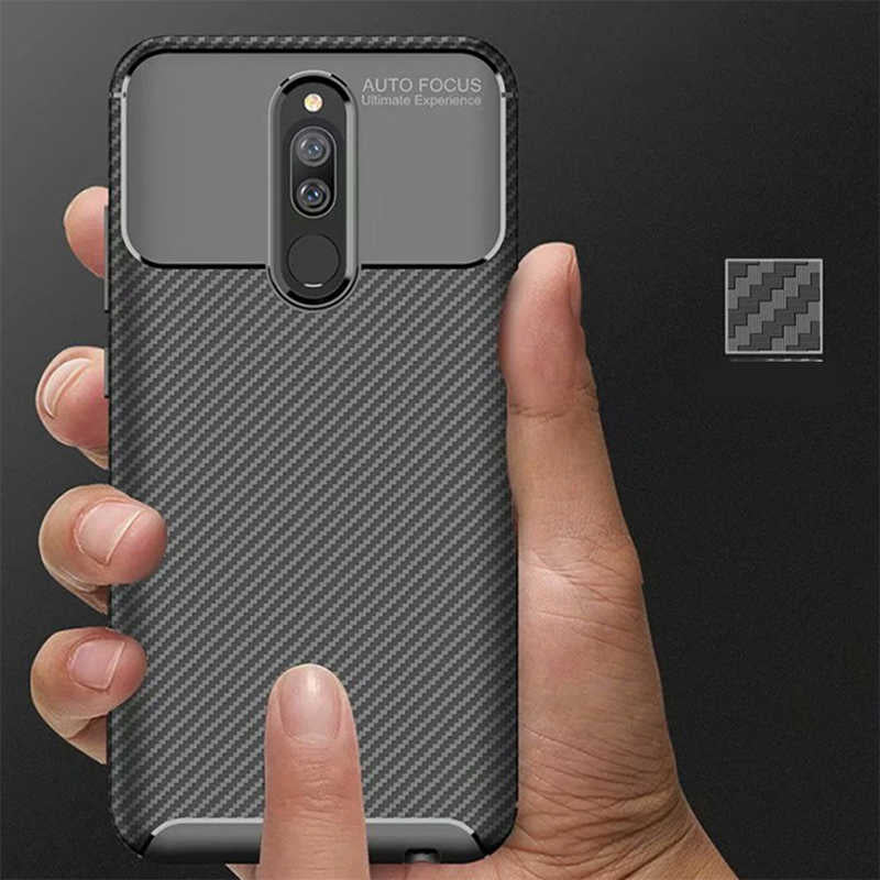 Xiaomi Redmi 8 Kılıf Zore Negro Silikon Kapak Kahverengi