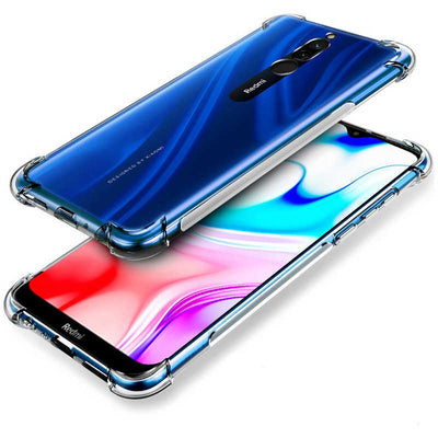 Xiaomi Redmi 8 Kılıf Zore Nitro Anti Shock Silikon Renksiz