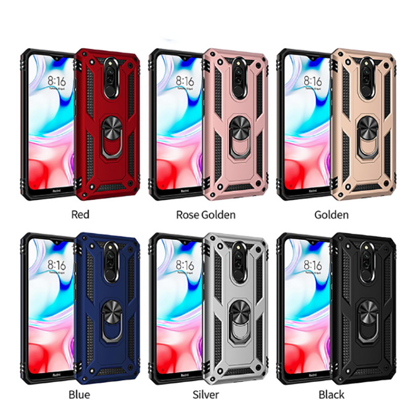 Xiaomi Redmi 8 Kılıf Zore Vega Kapak Kırmızı