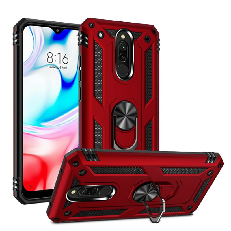 Xiaomi Redmi 8 Kılıf Zore Vega Kapak Kırmızı