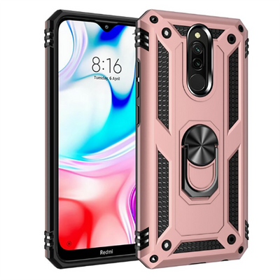 Xiaomi Redmi 8 Kılıf Zore Vega Kapak Rose Gold
