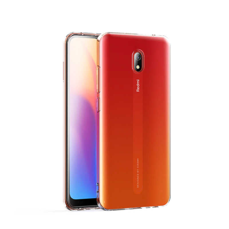 Xiaomi Redmi 8A Kılıf Zore Süper Silikon Kapak Renksiz