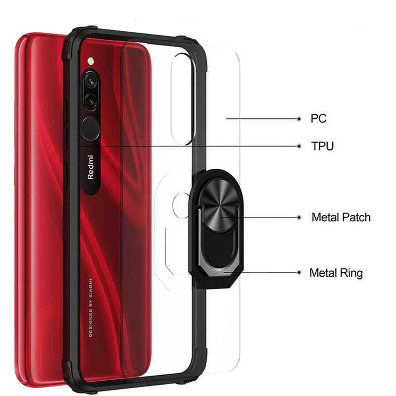 Xiaomi Redmi 8A Kılıf Zore Mola Kapak Siyah