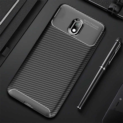 Xiaomi Redmi 8A Kılıf Zore Negro Silikon Kapak Kahverengi