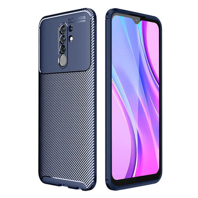 Xiaomi Redmi 9 Kılıf Zore Negro Silikon Kapak Kahverengi