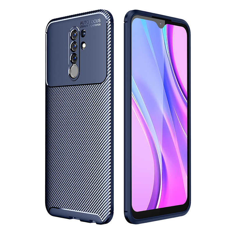 Xiaomi Redmi 9 Kılıf Zore Negro Silikon Kapak Lacivert