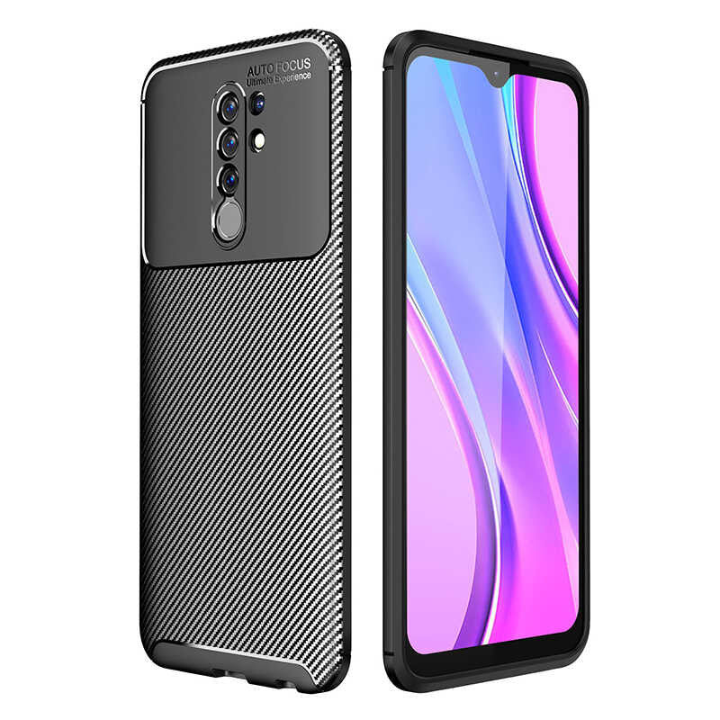 Xiaomi Redmi 9 Kılıf Zore Negro Silikon Kapak Siyah