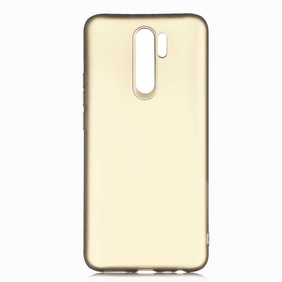 Xiaomi Redmi 9 Kılıf Zore Premier Silikon Kapak Gold