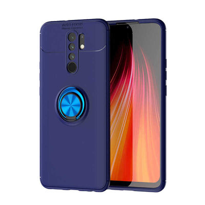 Xiaomi Redmi 9 Kılıf Zore Ravel Silikon Kapak Mavi