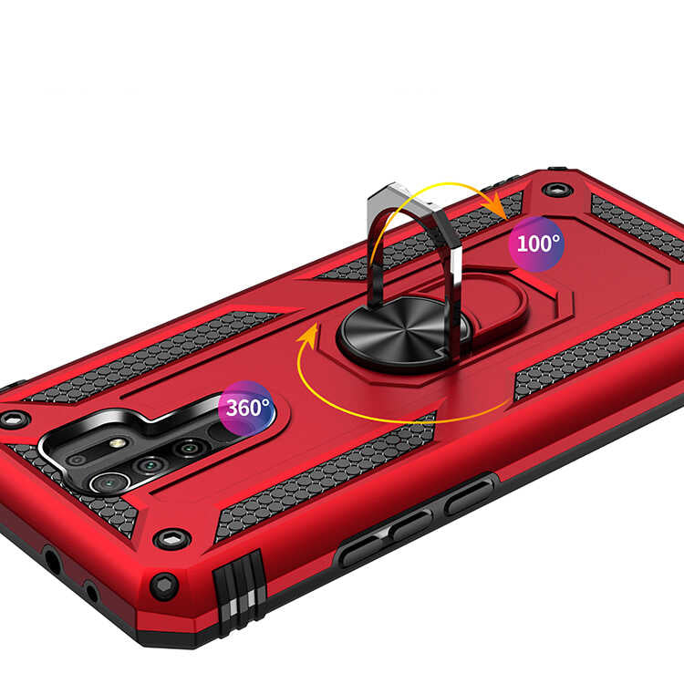 Xiaomi Redmi 9 Kılıf Zore Vega Kapak Mavi