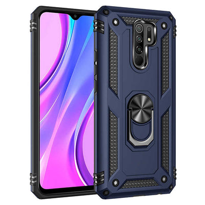 Xiaomi Redmi 9 Kılıf Zore Vega Kapak Mavi