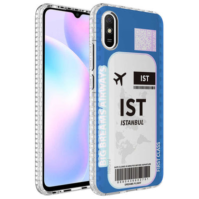 Xiaomi Redmi 9A Kılıf Airbag Kenarlı Renkli Desenli Silikon Zore Elegans Kapak NO4