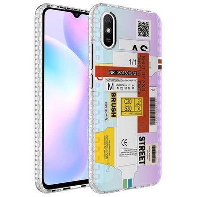 Xiaomi Redmi 9A Kılıf Airbag Kenarlı Renkli Desenli Silikon Zore Elegans Kapak NO2