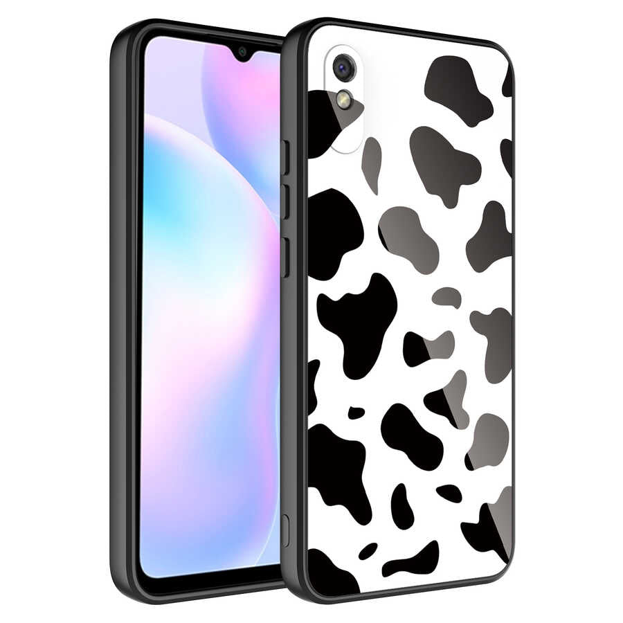 Xiaomi Redmi 9A Kılıf Kamera Korumalı Desenli Sert Silikon Zore Epoksi Kapak NO2