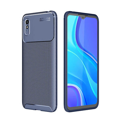 Xiaomi Redmi 9A Kılıf Zore Negro Silikon Kapak Kahverengi