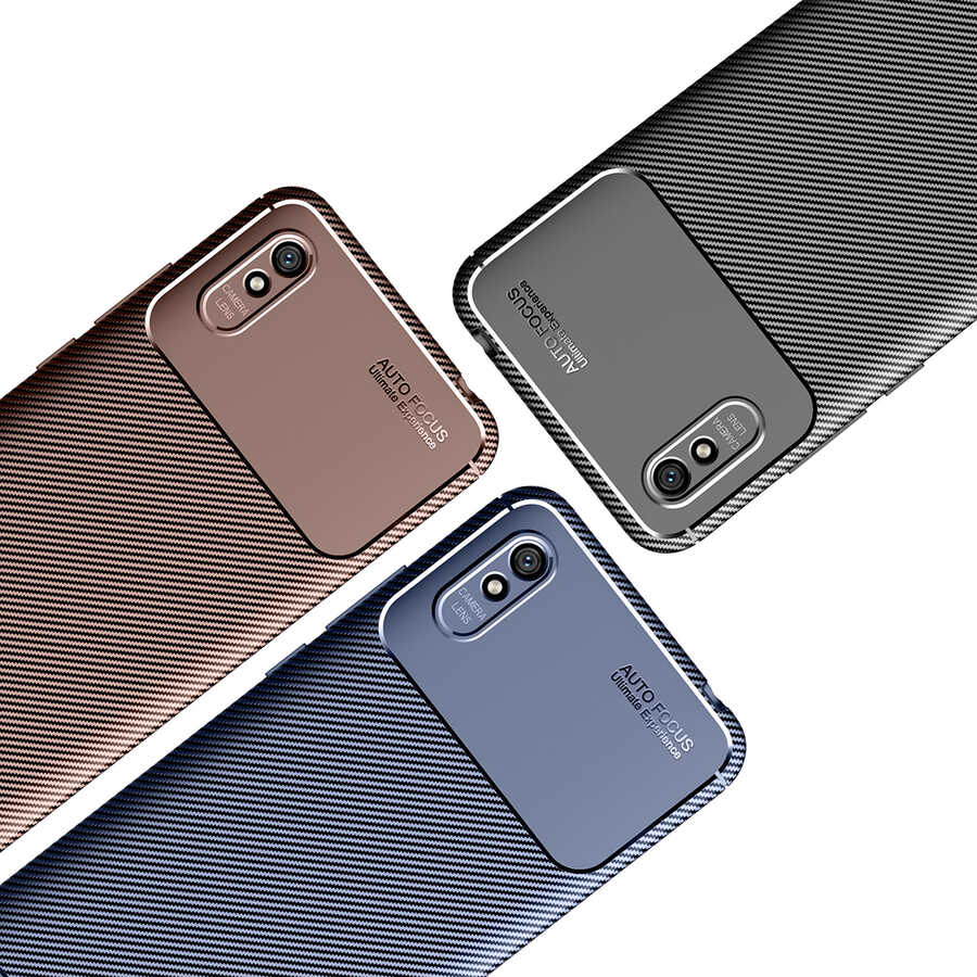 Xiaomi Redmi 9A Kılıf Zore Negro Silikon Kapak Lacivert